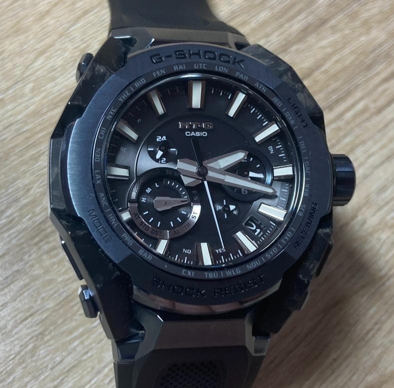 CASIO G-SHOCK MT-G MTG-B4000B-1A2JF Black Solar Radio Men Watch W/Box Used Japan