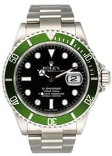 Rolex Submariner Date 16610LV Kermit Mens Watch Box Papers