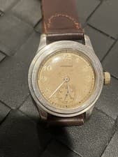 LONGINES "TRE TACCHE" Breguet Numerals Military Style 1930s Rare