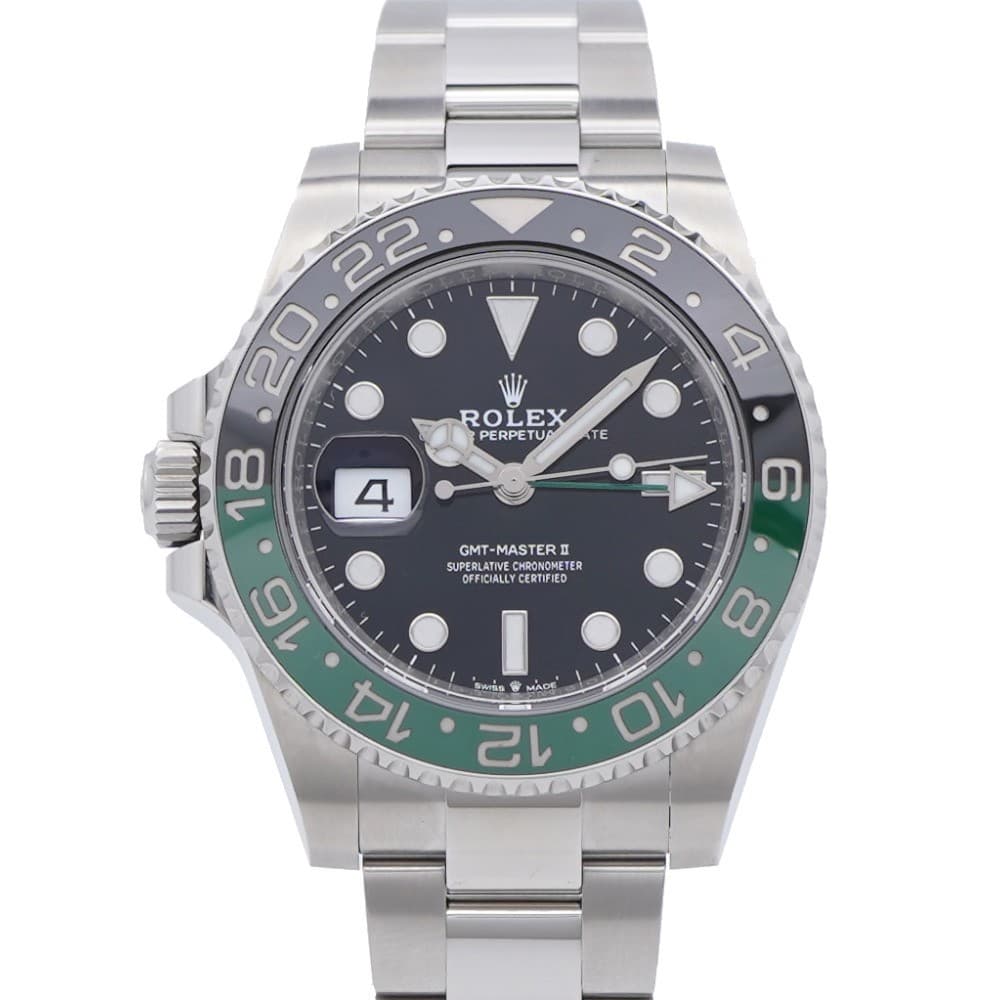 ROLEX 126720VTNR Automatic GMT Master II Left-Handed Wrist watch Black/Green