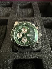 Revue Thommen Chronograph Automatic Green Dial Stainless Steel Watch 300m
