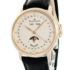 BLANCPAIN Villeret Complete Calendar Moonphase 6263-3642-55B Men's #HD200