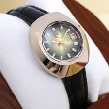 Rado Balboa Automatic Mechanical Watch Silver Black Working Cleaned 31mm