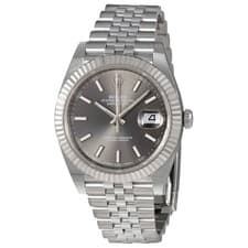 Rolex Datejust Dark Rhodium Dial Automatic Men's Jubilee Watch 126334RSJ