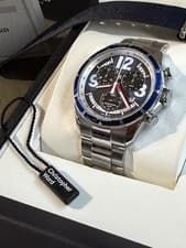 Christopher Ward C70 (#14 of 500) Grand Prix Chronograph COSC, 42mm, Silver/Blue