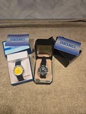 Vintage Seiko Divers Watch Pair w/papers & boxes Mint 7S26-0029 Mov't Singapore