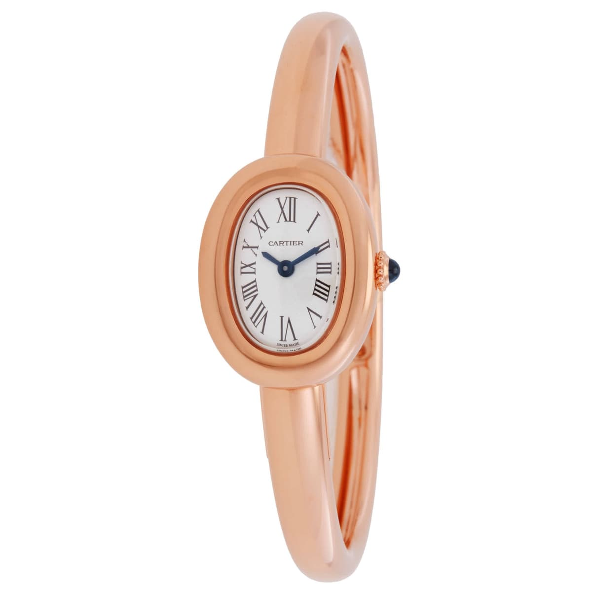 Cartier Baignoire Quartz Silvered Dial Ladies Watch WGBA0081