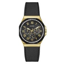 Guess Glaze Watch Sn52 Black Black Wristwatch From Japan