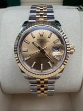 Rolex Datejust 28mm Champagne Index Fluted Jubilee 2026 Unworn 279173