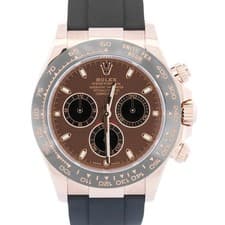 2023 PAPERS Rolex Daytona CHOCOLATE Brown 18K Rose Gold OYSTERFLEX 116515 LN BOX