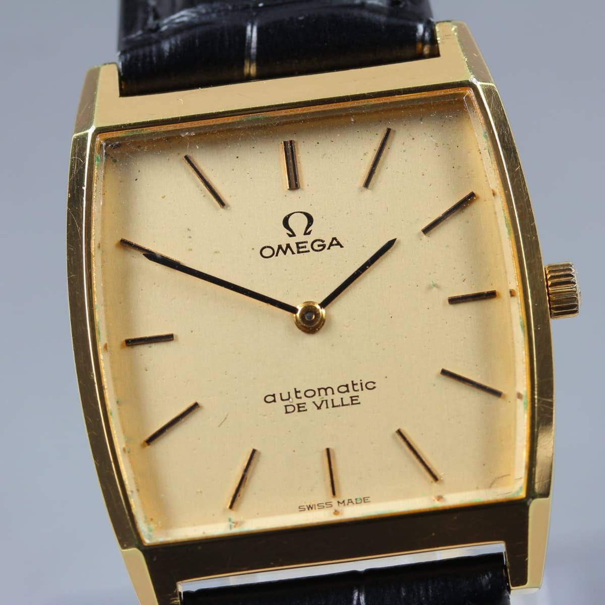 Vintage 1973 OMEGA DE VILLE 151.780 Cal.711 Men's Automatic Watch 30mm 24J Gold