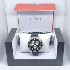 TISSOT Seastar 1000 Wristwatch 45 5MM Black Rubber 30BAR Authentic Elite