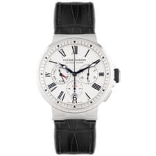 Ulysse Nardin Marine Chronograph Annual Calendar White 43mm 1533-150/40 Full Set