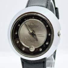 HAMILTON WATCH ODYSSEY Silver Automatic Leather Odyssey 2001 Space Odyssey Men's