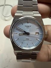 TISSOT PRX POWERMATIC 80 T137.407.11.351.00 ICE BLUE DIAL AUTOMATIC Box & Tags