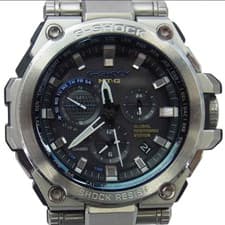 CASIO G-Shock MTG-G1000D-1A2JF Analog Black Dial Silver Tough Solar used