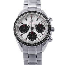 OMEGA Speedmaster Date Chronograph 40mm Stainless Steel White Dial 323.30.40...