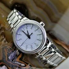 MOVADO Aria Ceramic & Stainless Steel Diamond  Watch 0606944