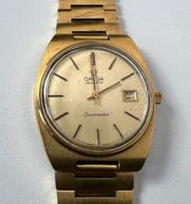 Vintage OMEGA Seamaster Watch 162.0213 Mens 1342 Quartz 7 Jewels ORIG 1202 Band