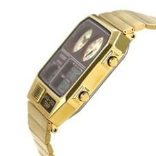 CITIZEN Record Label Ana Digi Temp JG2103-72X SS Yellow Gold Watch w/ Box Men's