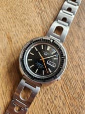 Working Seiko 5 Sports Day-Date Japanese Day Rally Rotating Bezel