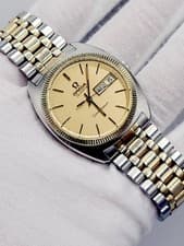 😍 Swiss [MINT] 1970s Omega Constellation 34mm Quartz Unisex Watch Day Date