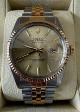Rolex Datejust 36mm 16233 Champagne Dial Two-Tone Jubilee Fluted Bezel w/ Box
