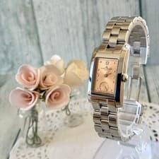 Baume & Mercier Hampton Watch Salmon Dial Quartz 20mm Wrist 15.5cm Working