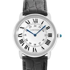 Cartier Ronde Solo de Cartier W6700255 2934 36mm Silver Dial Steel Mens Watch