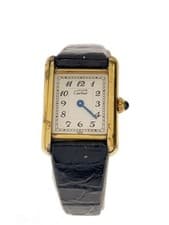 Cartier Women's Watch Belt Outside Case Back Scratch Dent Dirty Mast Tank Used