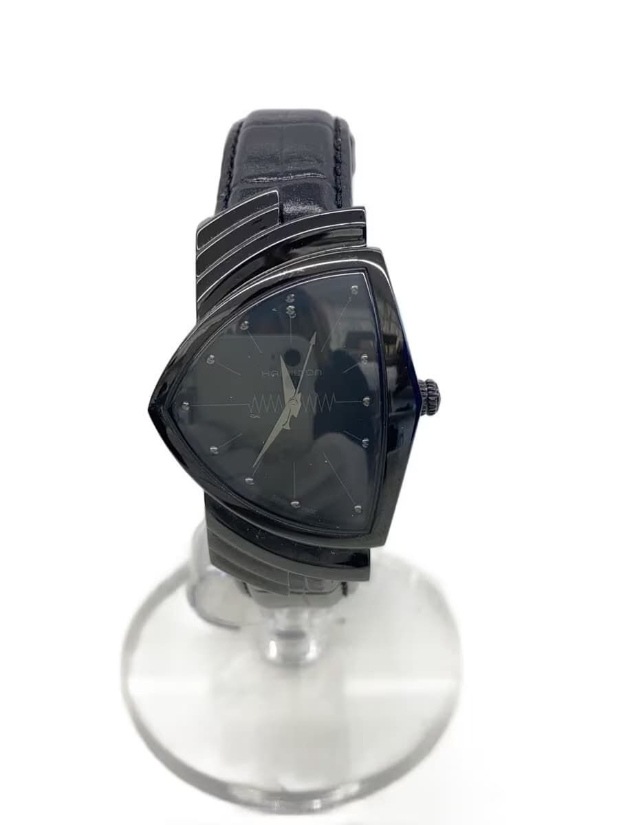 HAMILTON Quartz Watch Analog Leather BLK BLK H244010