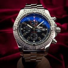 Breitling Super Avenger 48mm Black Dial Chronograph Steel Men's Watch A13370