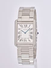 Cartier Tank Solo Large White Dial Watch on Bracelet Quartz 27mm W5200014 3169