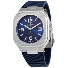 Bell and Ross Automatic Blue Dial Men's Watch BR05A-BLU-ST/SRB