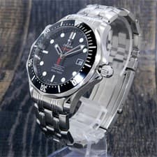 OMEGA 212.30.41.20.01.001 Seamaster James Bond 007 S. Steel Auto Watch #1370B