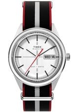Timex Marlin Jet Day-Date 38mm Silver Dial Hesalite Dome Crystal Watch R8041022