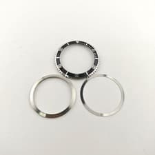 Black Acrylic Bezel Set 4 Luminescent Inserts for Vintage Submariner