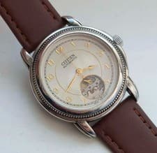 Citizen Automatic Open Heart 8228 Silver Dial