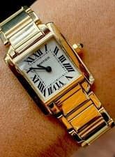 Cartier Tank Francaise Women’s Watch SM Solid 18K 20mm Quartz Ref. 2385 W50002N2