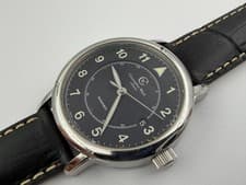 CHRISTOPHER WARD Automatic C5 Malvern Aviator Date Gray Arabic Dial - 38 mm