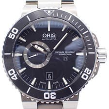Oris Aquis Titan Small Second Watch 7664 No Box ORIS black