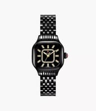MICHELE Meggie Three-Hand Black 29mm Diamond Dial Women's Watch MWW33B000019