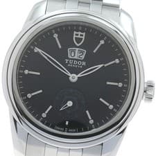 TUDOR Glamour 57000 Double date Silver Dial Automatic Men's Watch_871708