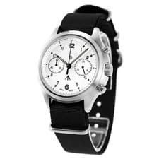 Naval Mil-07SV/WH Men Quartz Stainless Steel NATO Nylon Strap Watch