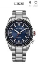 Citizen ATTESA CB0287-68L Eco-Drive Radio Titanium Blue Dial Japan Watch New