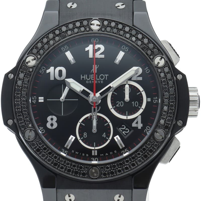 HUBLOT Big Bang Black Magic Chronograph 44mm Black Diamond Bezel 301.CV.130....
