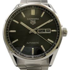 TAG HEUER CARRERA CALIBRE 5 DAY-DATE WBN 0210. BA0640 BLACK STAINLESS STEEL 2242