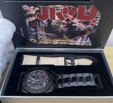 Godzilla 70th Anniversary Solar Radio Chronograph Watch Unused from Japan