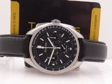 CRONO BULOVA LUNAR PILOT LIKE NEW 96B251 BOX&PAPERS YEAR 2021 STEEL WATCH
