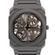 PAPERS BVLGARI Bulgari Octo Finissimo SKELETON 40 BLACK CERAMIC 103126 Watch BOX